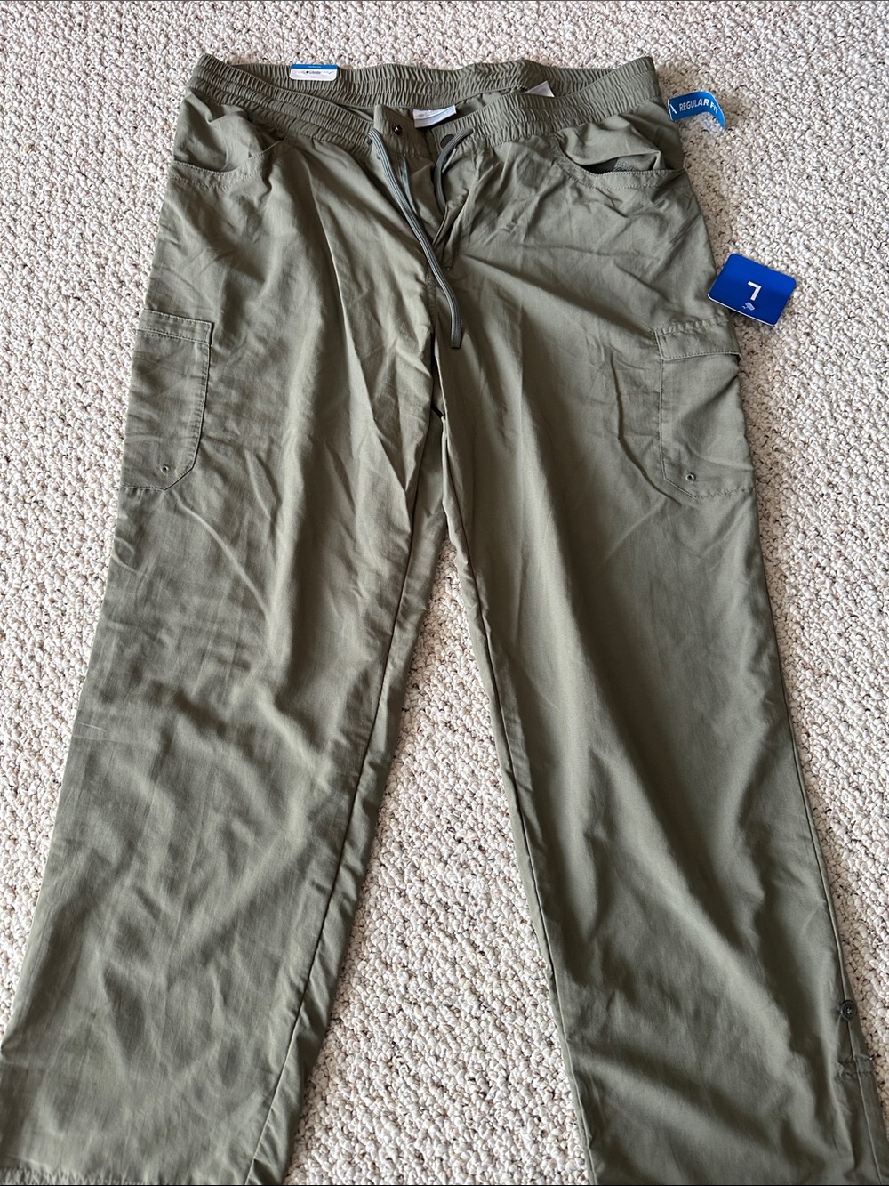 Columbia Olive Green Cargo Pants with Utility Pockets